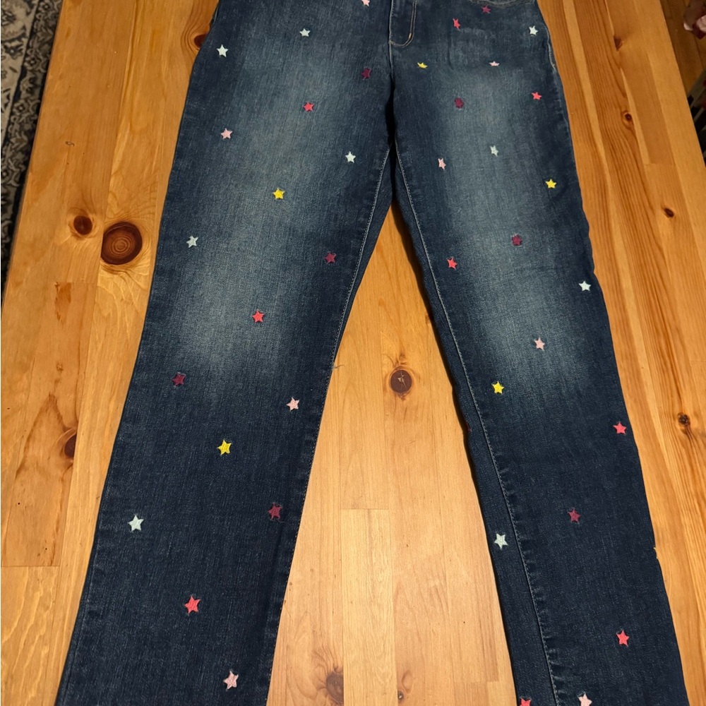 Girl’s GAP Star Embroidered Jeans